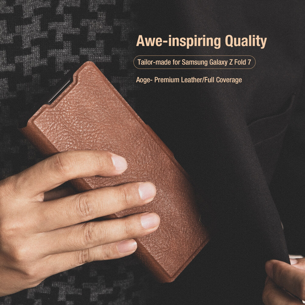 Nillkin Aoge Leather Cover case for Samsung Galaxy Z Fold7 (Fold 7 5G)