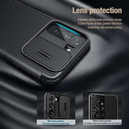 Nillkin Qin Pro Plain Leather + Cloth case for Samsung Galaxy S22 Plus