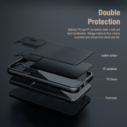 Nillkin Qin Pro Plain Leather + Cloth case for Samsung Galaxy S22 Plus