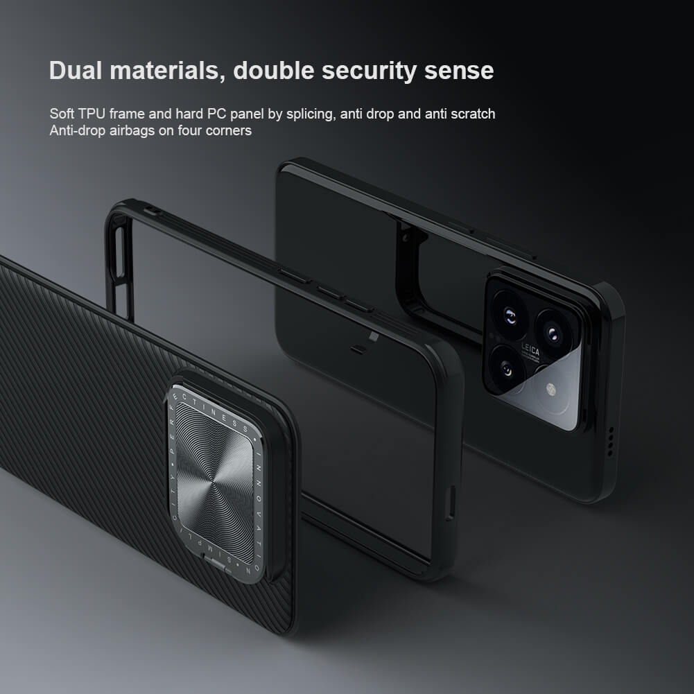 Nillkin Camshield Prop Leather Camera protective cover case for Xiaomi 14 Pro