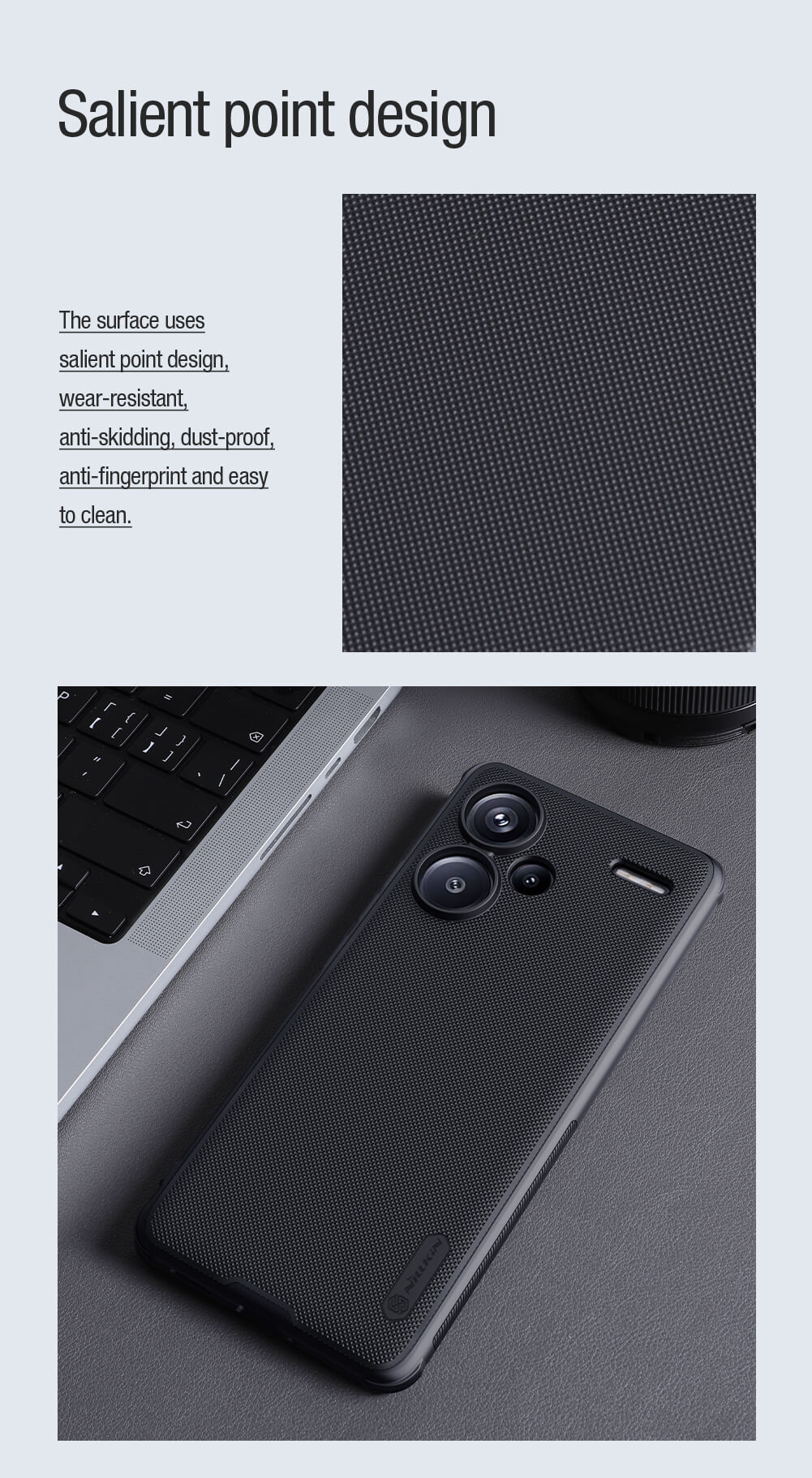 Nillkin Super Frosted Shield Pro Matte cover case for Xiaomi Redmi Note 13 Pro Plus 5G