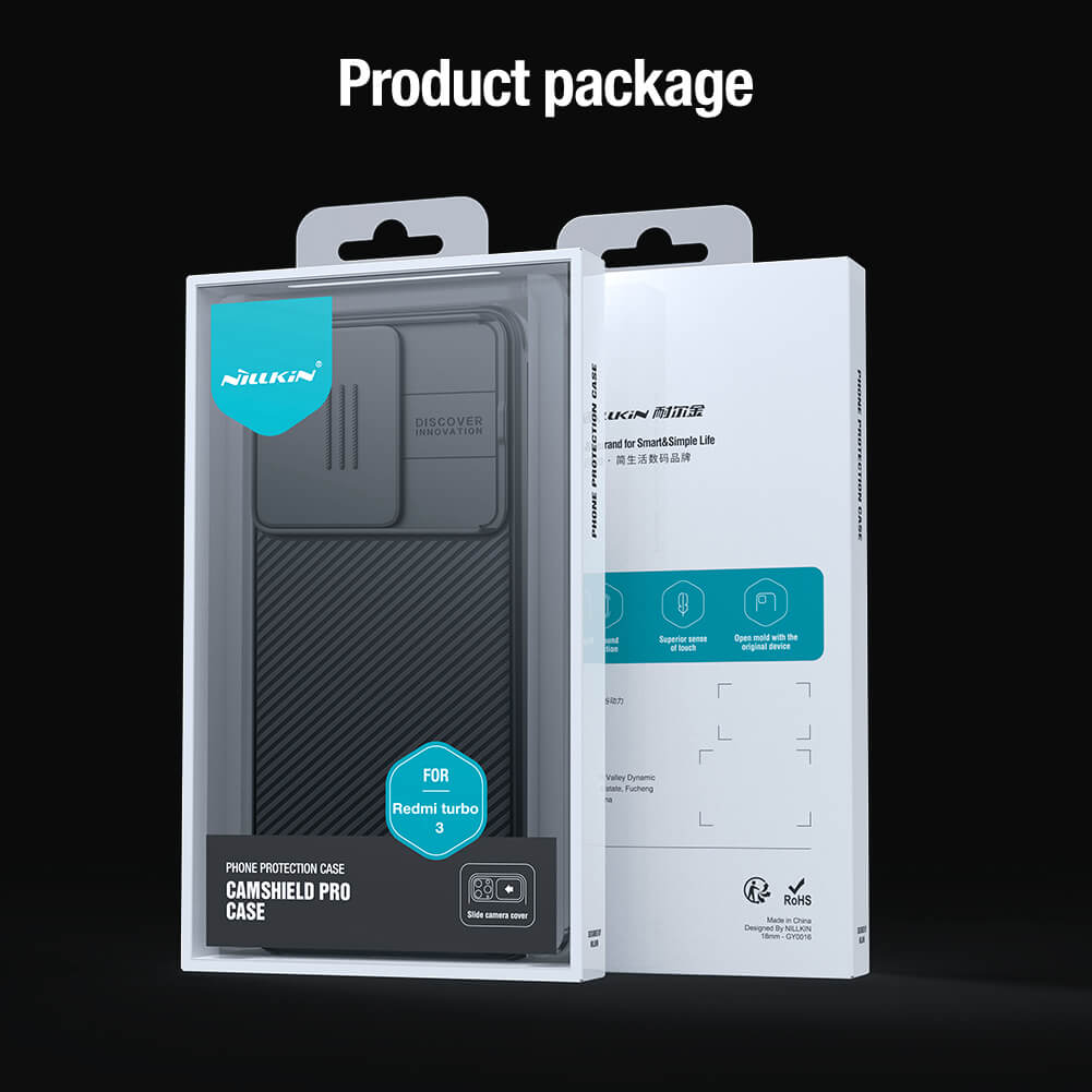 Nillkin CamShield Pro cover case for Xiaomi Redmi Turbo 3, Xiaomi Poco F6
