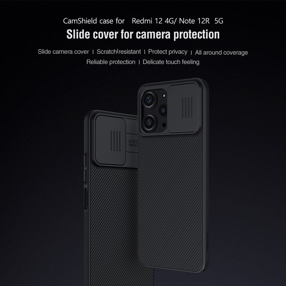 Nillkin CamShield cover case for Xiaomi Redmi 12 4G, 5G, Redmi Note 12R 5G