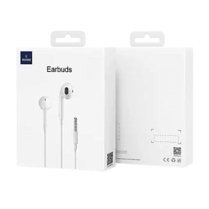 WiWU EB101 Earphone 3.5mm Audio Jack Wired Earphone