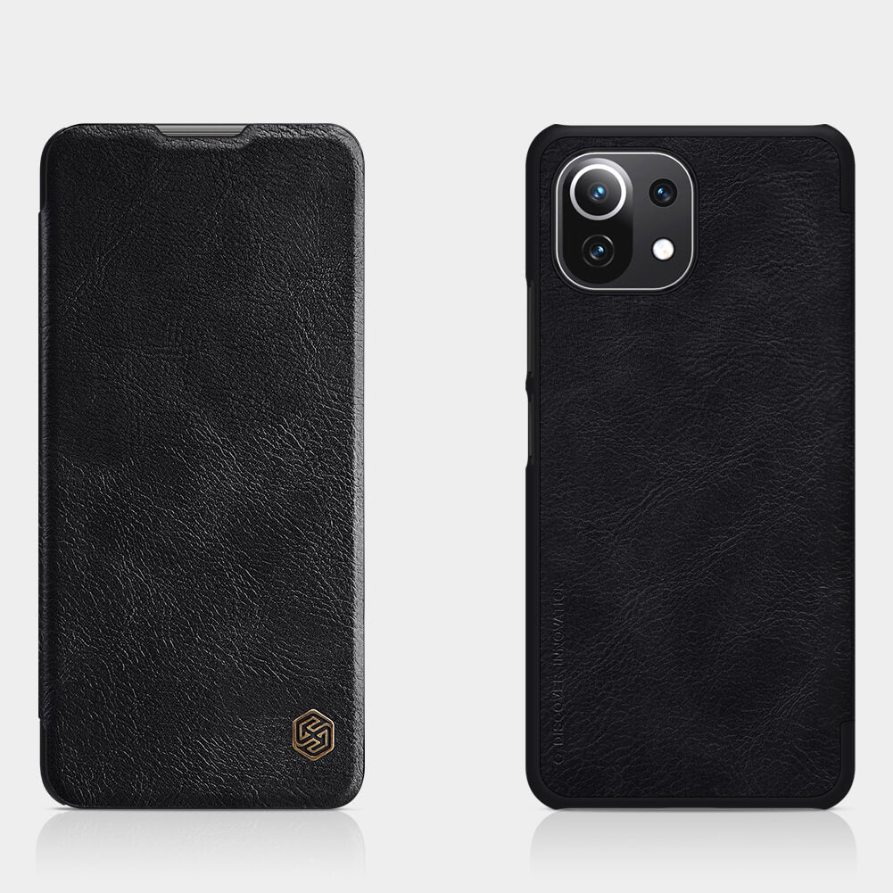 QIN Leather Case For Mi 11 Lite