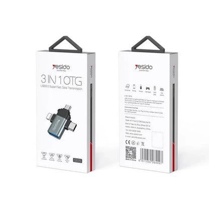 Yesido 3 In 1 OTG USB3.0 Super Fast Data Transmission