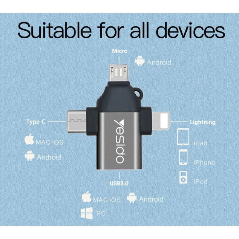 Yesido 3 In 1 OTG USB3.0 Super Fast Data Transmission