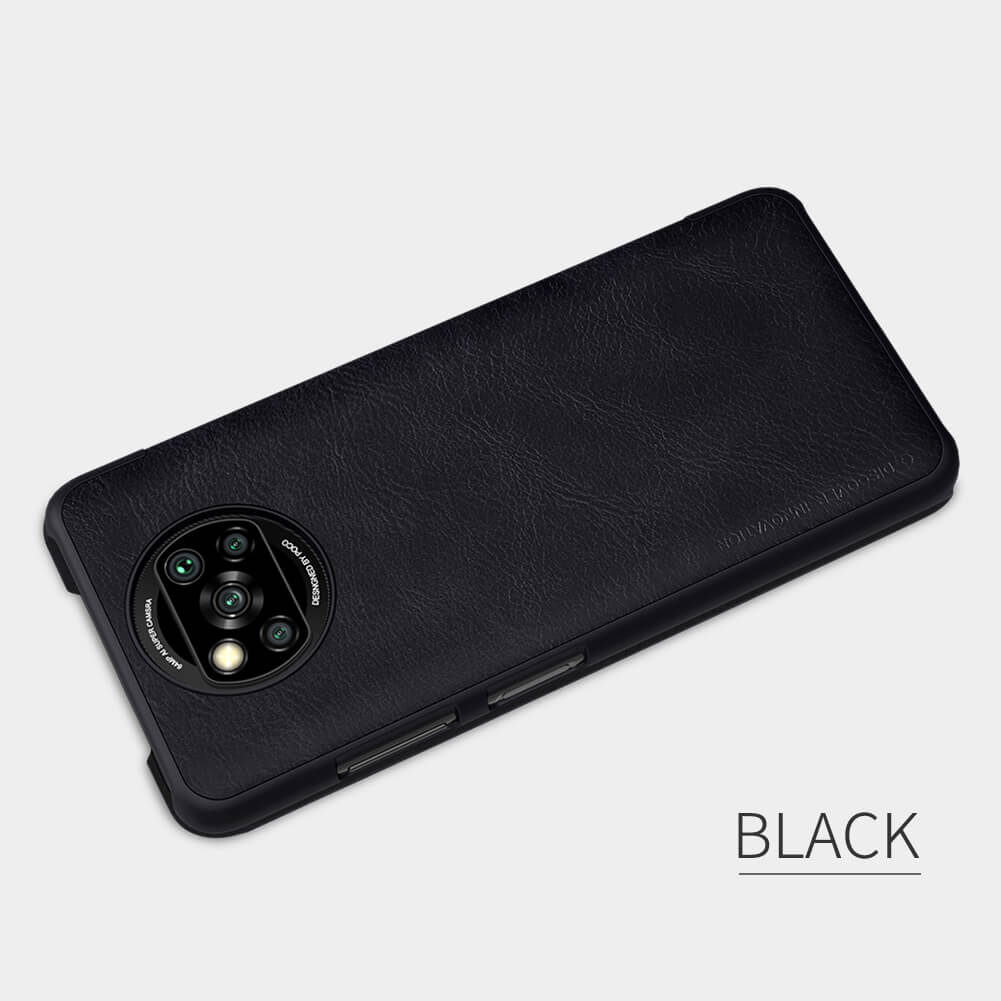 Nillkin Qin Series Leather case for Xiaomi Pocophone X3 NFC (Poco X3 NFC), Poco X3 Pro