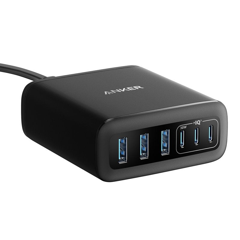 Anker 6 Ports Multi-Device Fast Charging (112.6 Ports , Gan )