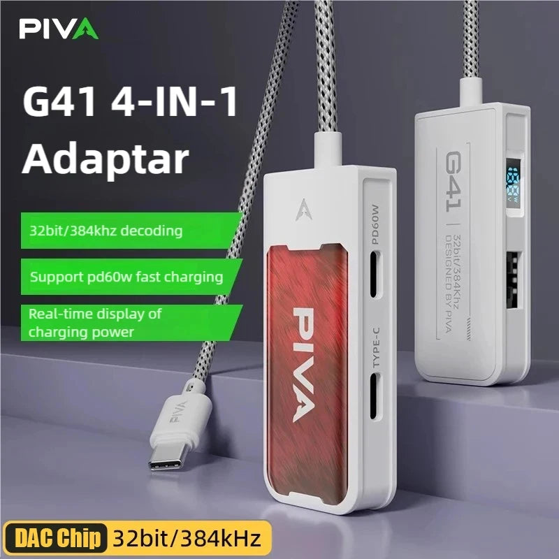 PIVA G41 4‑in‑1 Type‑C Game Adapter
