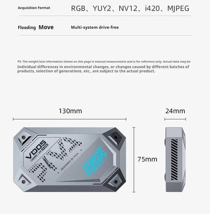PIVA VD05 Capture Card (Live Streaming 4K 60Hz)