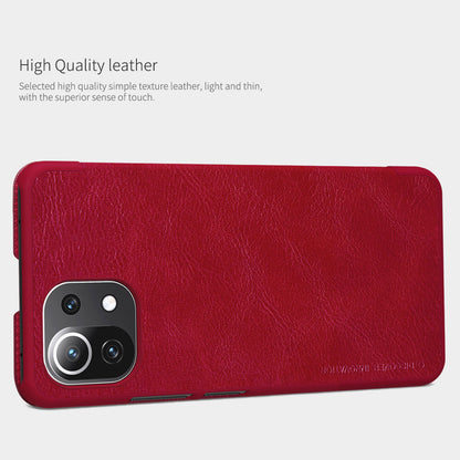 QIN Leather Case For Mi 11 Lite