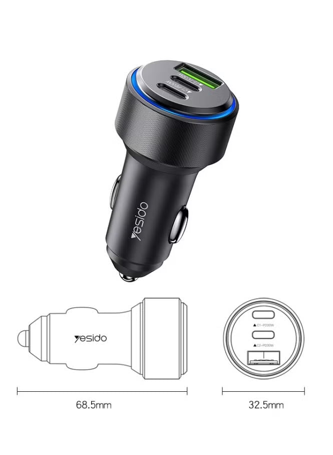 Yesido Super Fast USB-C 30W Comatible PD&PPS USB-A QC3.0 18W