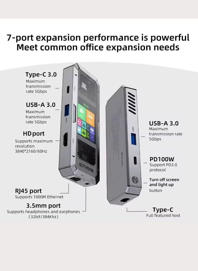 PIVA G71 7-in-1 Smart Display Docking Station