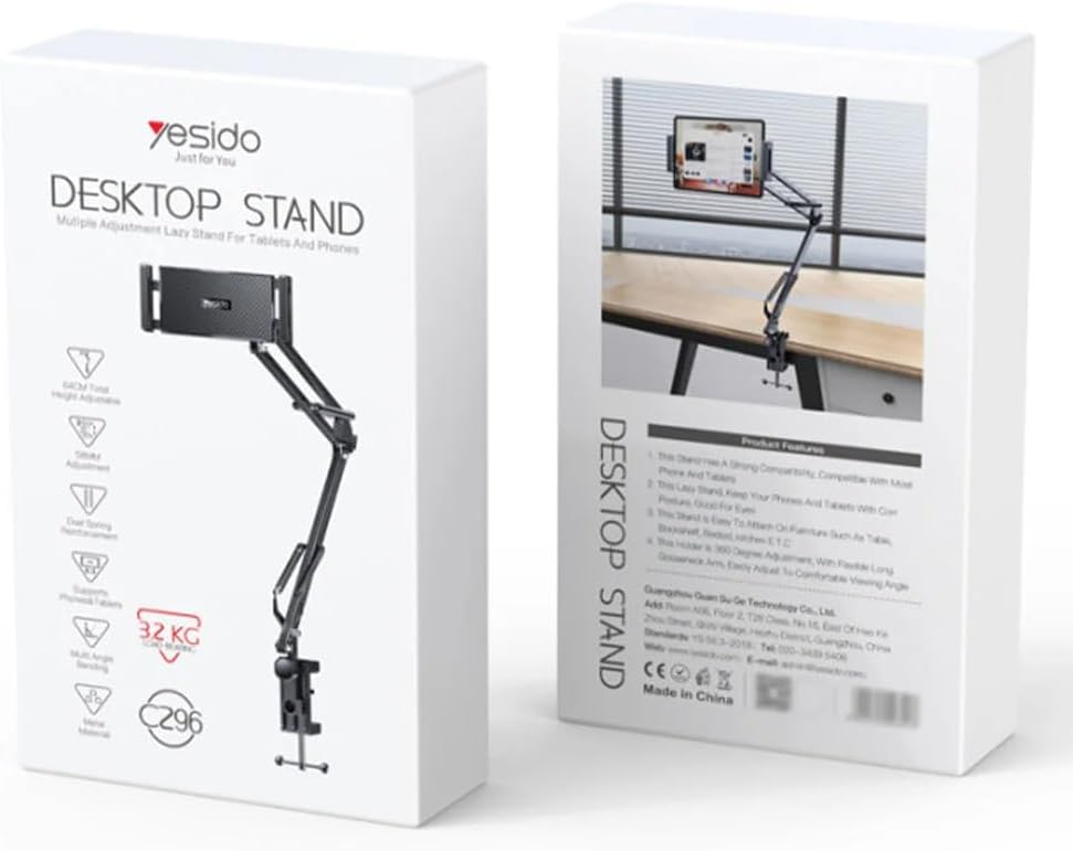 Yesido Desktop Stand mutiple Adjustment Lazy Stand For Tablet And Phones