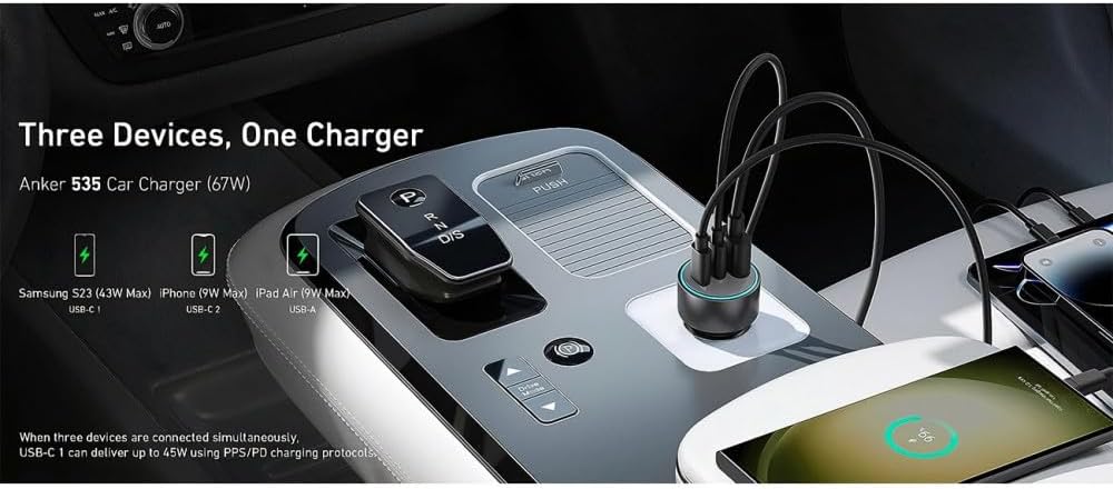 ANKER 335 Car Charger (67W)
