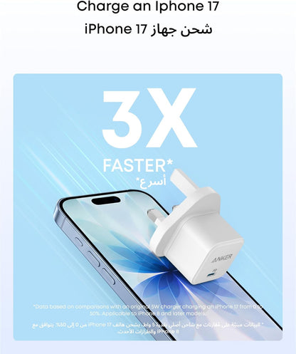 ANKER 20W USB-C High Speed Charger With USB-C Cable