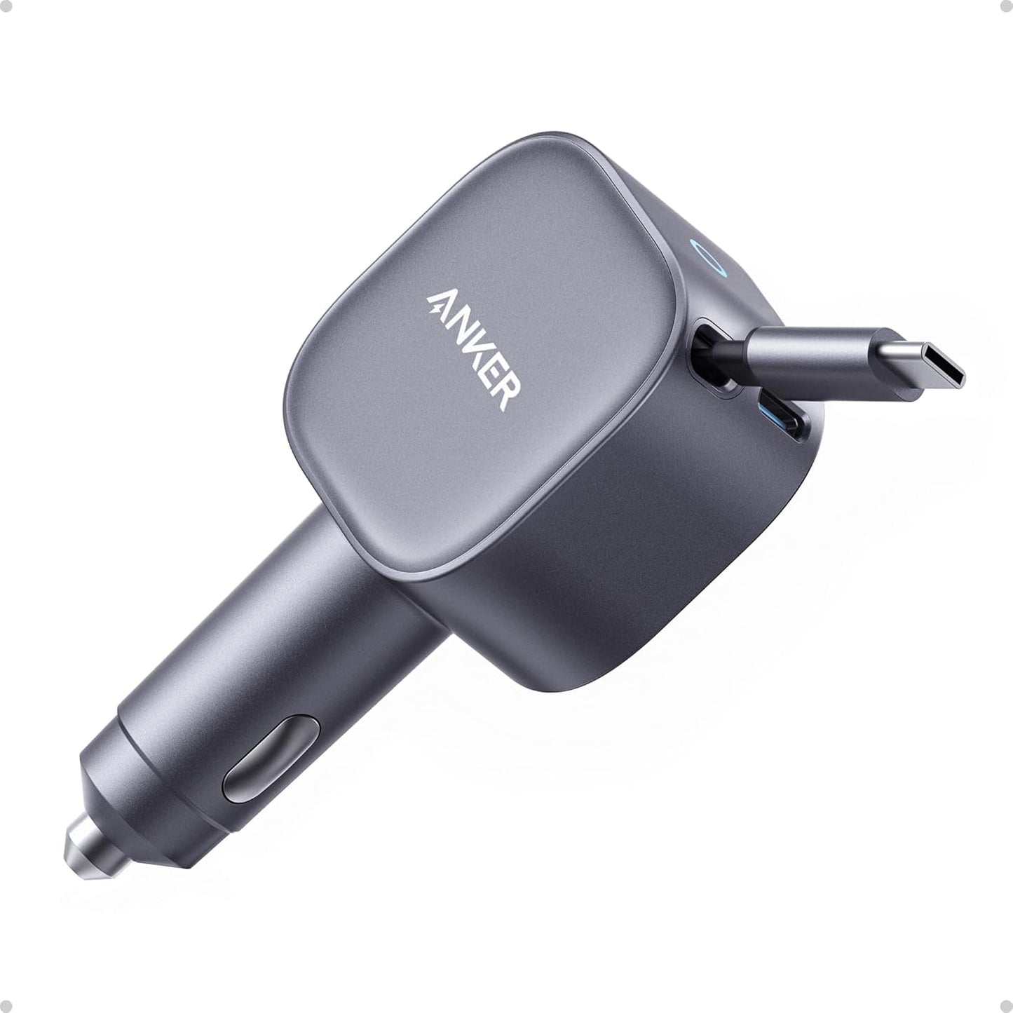 ANKER 335 67W Car Charger with 3ft Type-C Cable