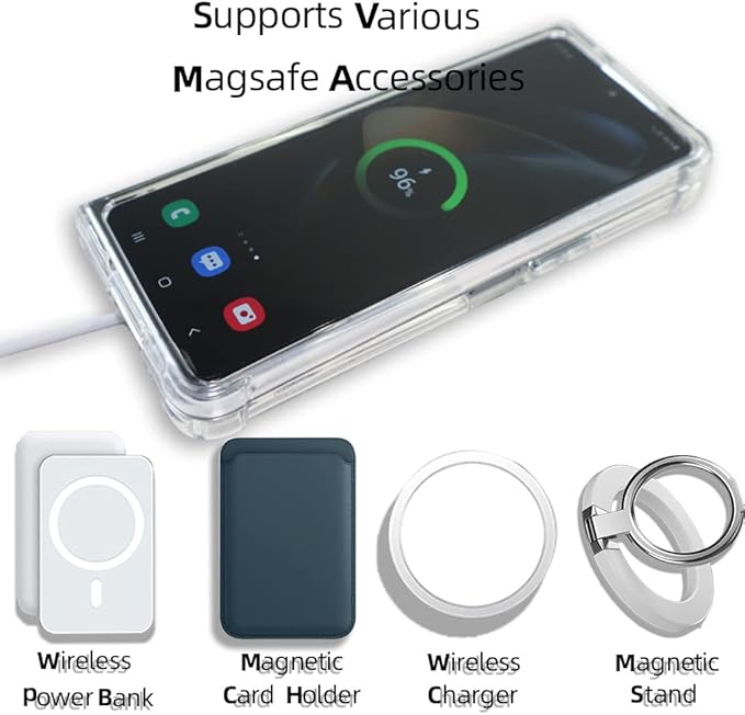 Clear Magnetic Case For Samsung Galaxy Z Fold 4