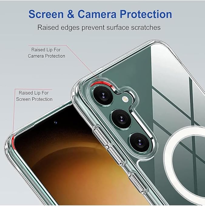 magnatic clear case for samsung s25 plus