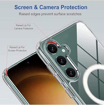 magnatic clear case for samsung s25 plus