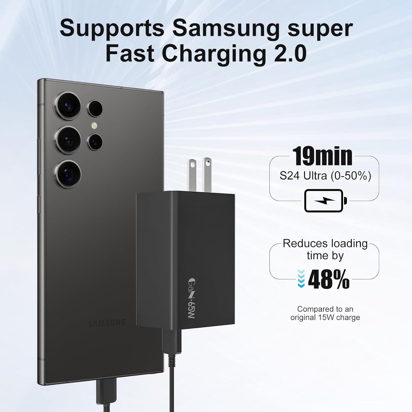 Samsung 65W Power Adapter Gan
