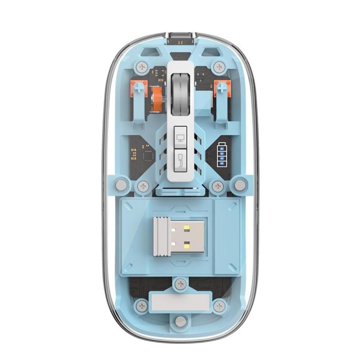 WiWU WM105 Crystal Transparent Magnetic Wireless Mouse