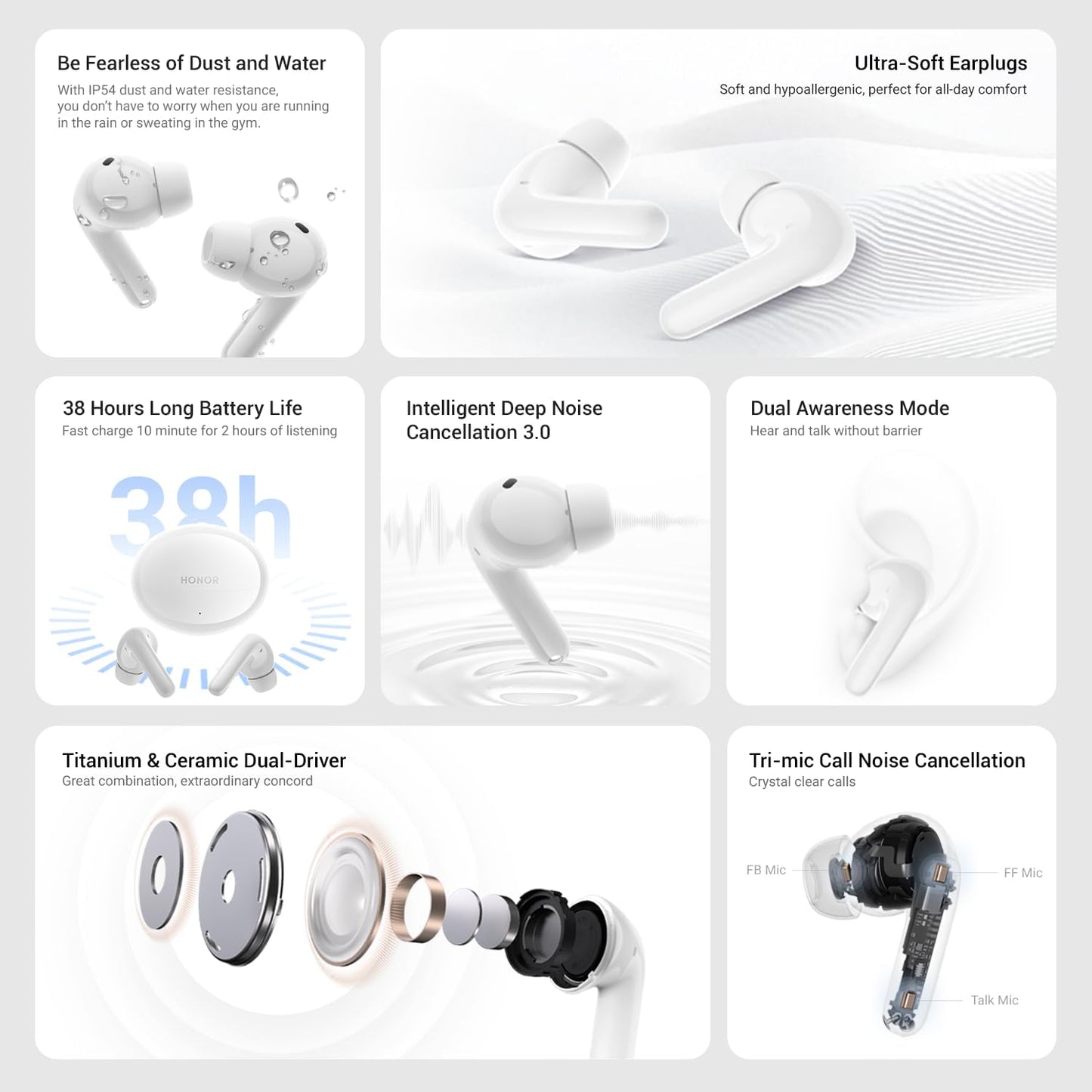 HONOR Earbuds S8 Wireless Bluetooth