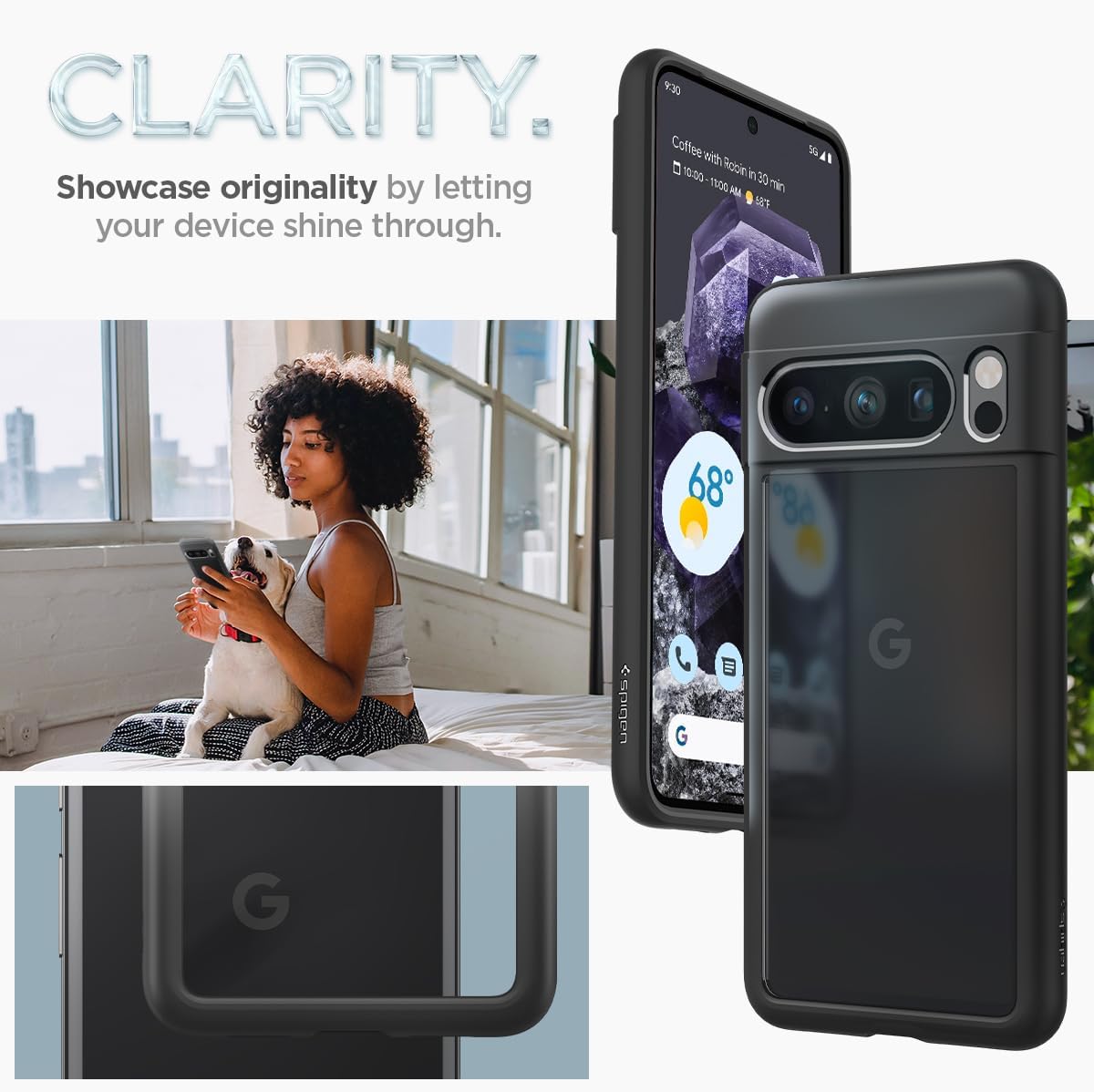 Clear With Freame For Google Pixel 8 Pro
