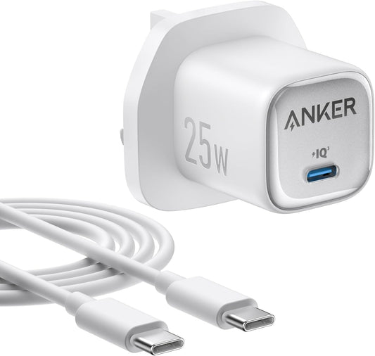Anker 25W Compact Fast Charger with USB-C Cable