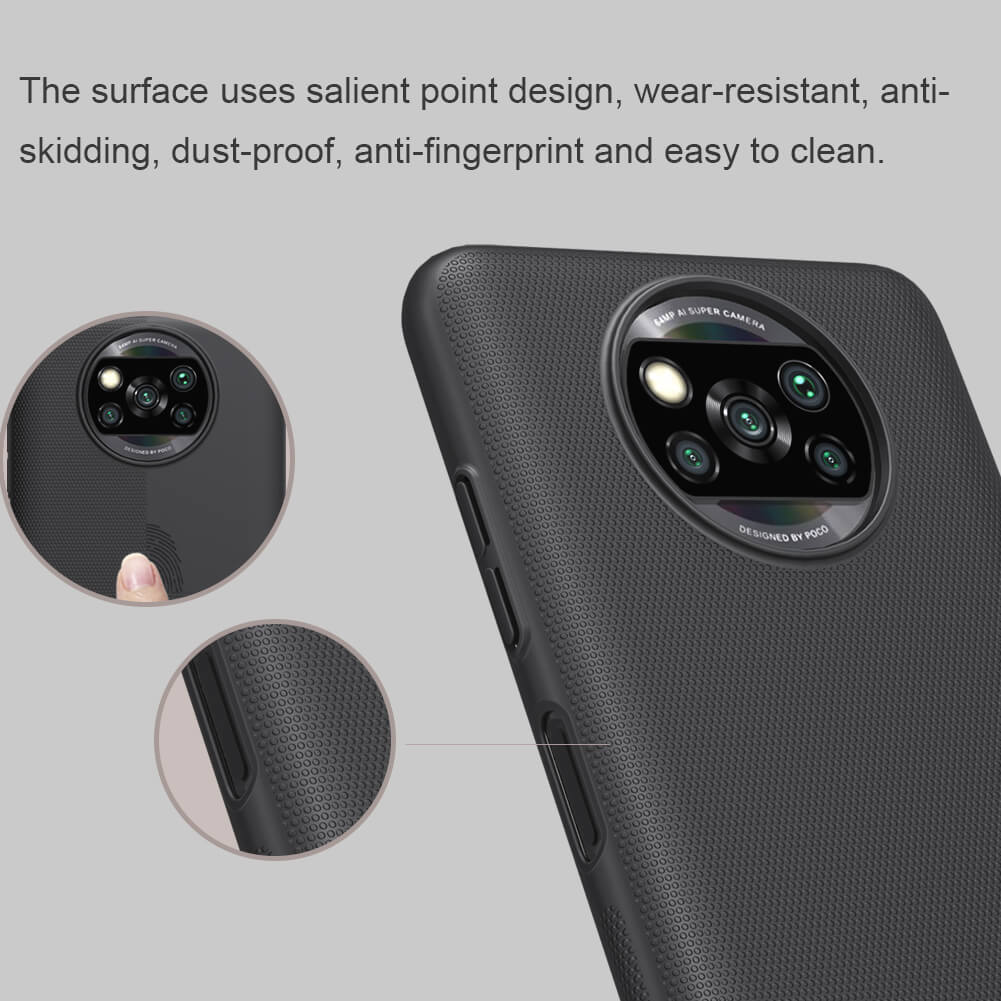 Nillkin Super Frosted Shield Matte cover case for Xiaomi Pocophone X3 NFC (Poco X3 NFC), Poco X3 Pro
