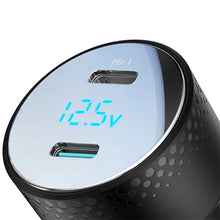 JOYROOM JR-CCD02 Car Charger 2x USB C 70W with LED display