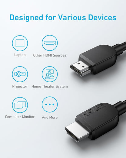 ANKER HDMI Cable (6ft, 8K)