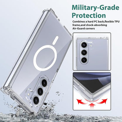 Clear Magnetic Case For Samsung Galaxy Z Fold 6