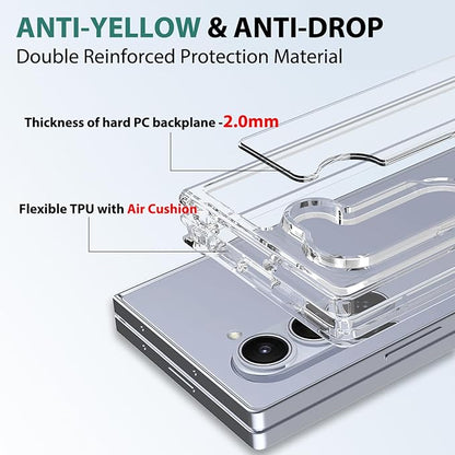 Clear Magnetic Case For Samsung Galaxy Z Fold 6