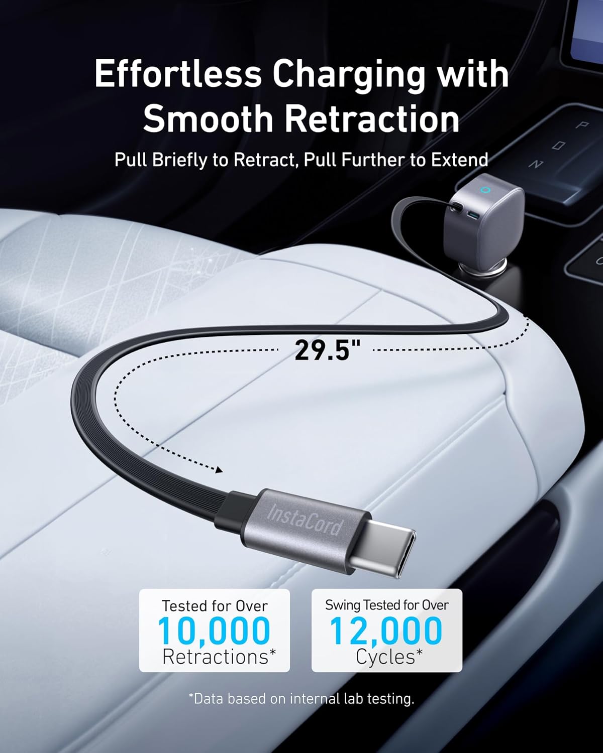 ANKER 335 67W Car Charger with 3ft Type-C Cable