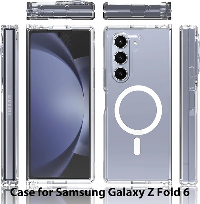 Clear Magnetic Case For Samsung Galaxy Z Fold 6