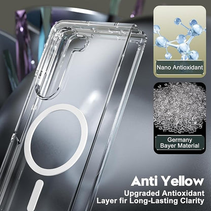 Clear Magnetic Case For Samsung Galaxy Z Fold 5