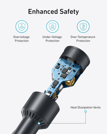 Anker Car Charger, 167.5W Max 3-Port Car Charger Adapter