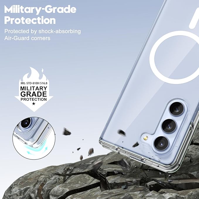 Clear Magnetic Case For Samsung Galaxy Z Fold 5