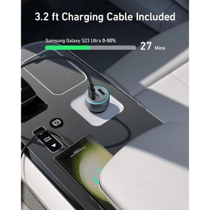 ANKER 335 67W Car Charger with 3ft Type-C Cable