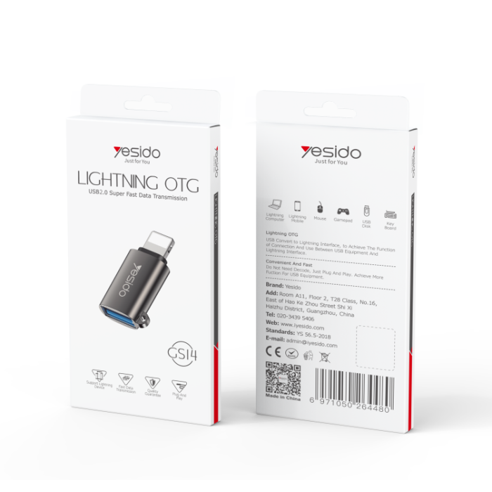 Yesido Usb-L OTG Usb2.0 Super Fast Data Transmission