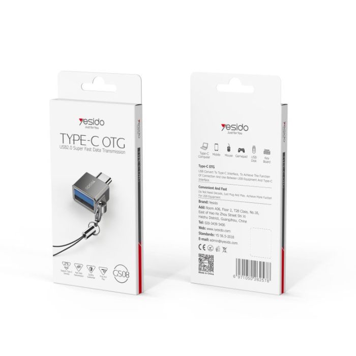 Yesido Type-C OTG Usb2.0 Super Fast Data Transmission