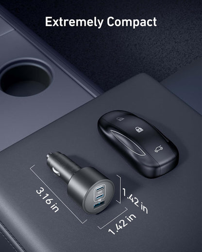 Anker Car Charger, 167.5W Max 3-Port Car Charger Adapter