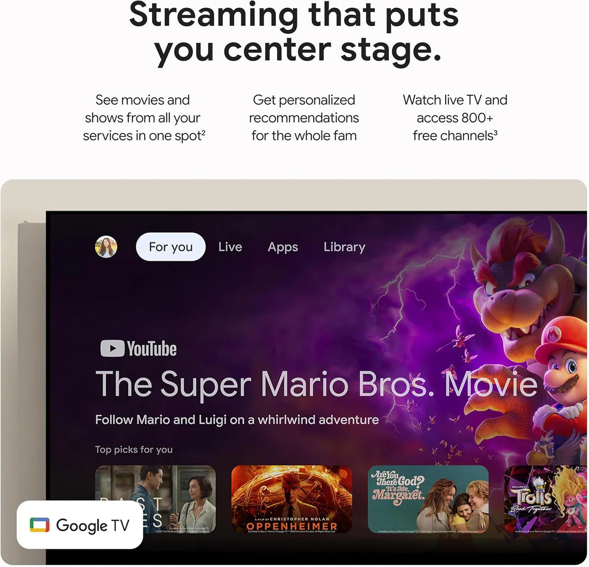 Google TV Streamer 4K with Voice Remote - 32GB