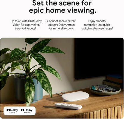 Google TV Streamer 4K with Voice Remote - 32GB