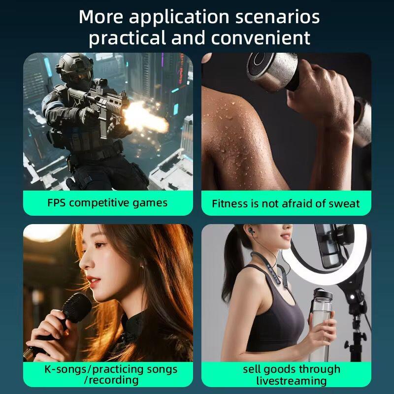 PIVA S6W Wireless Neck Gaming Earphones