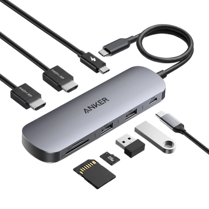 Anker Nano USB-C Hub (7-in-1, Dual Display)