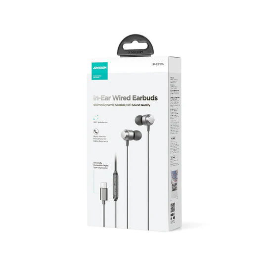 JOYROOM JR-EC06 TYPE C In Ear Wired Earbuds HiFi Sound