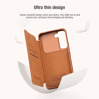 Nillkin Qin Pro Plain Leather + Cloth case for Samsung Galaxy S22 Plus